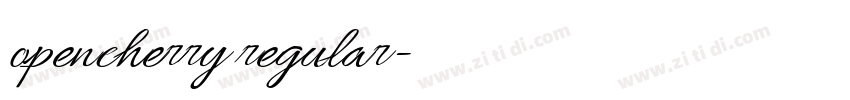 opencherry regular字体转换 opencherry regular字体转换